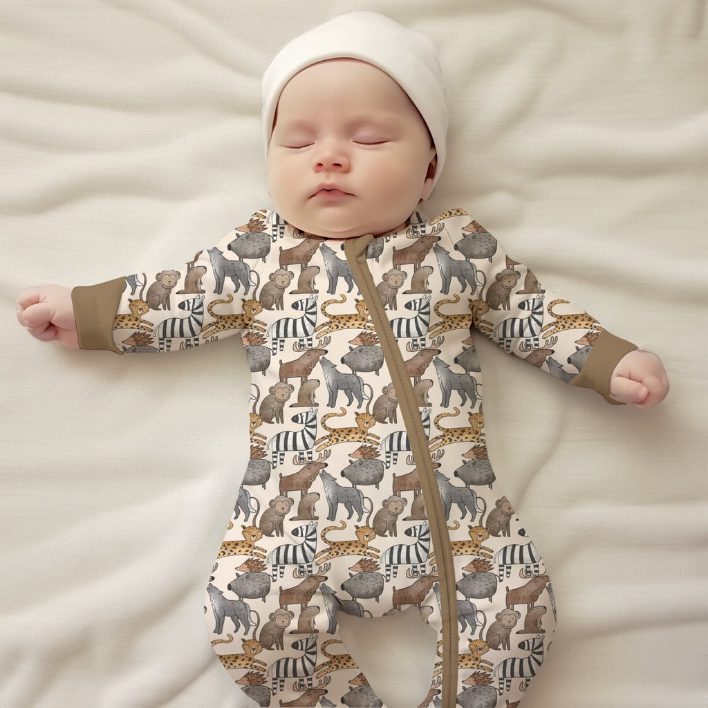 Be Wild Baby Zippy Sleepsuit - Charley's Wild World