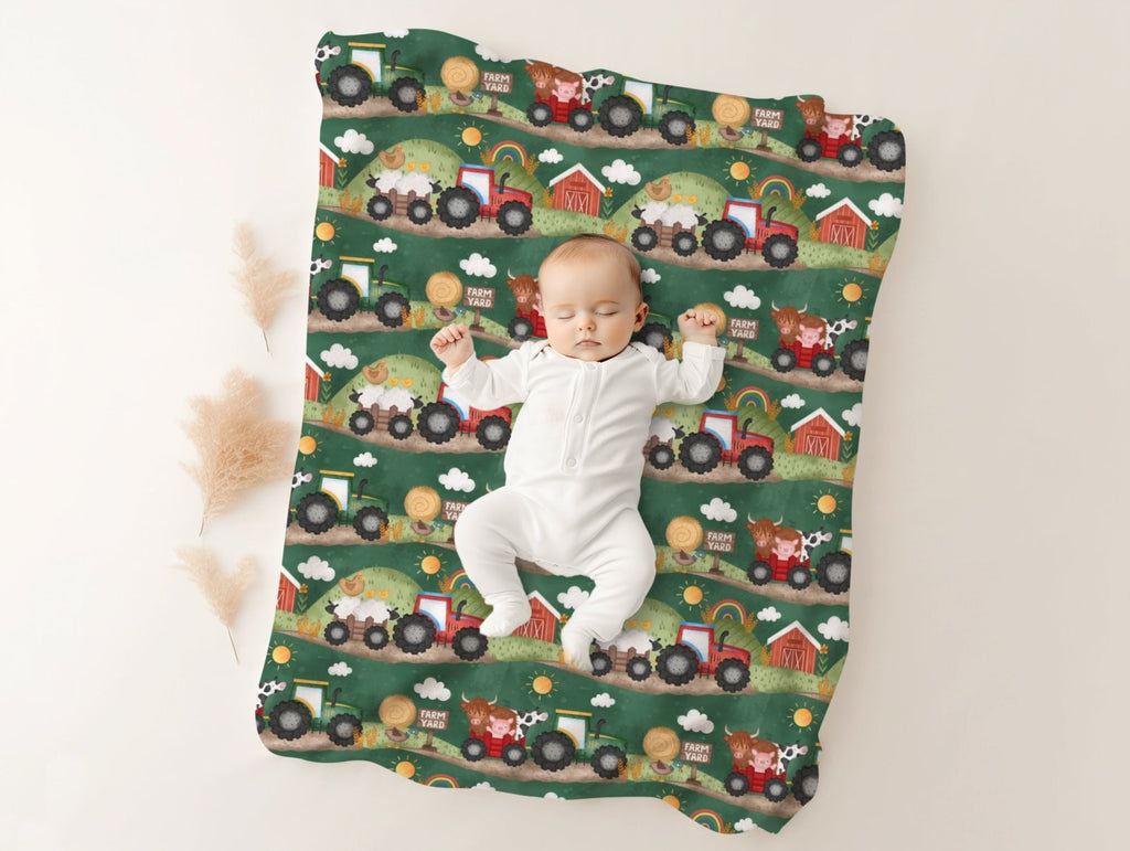 On The Farm Lightweight Cotton Blanket - Charley's Wild World