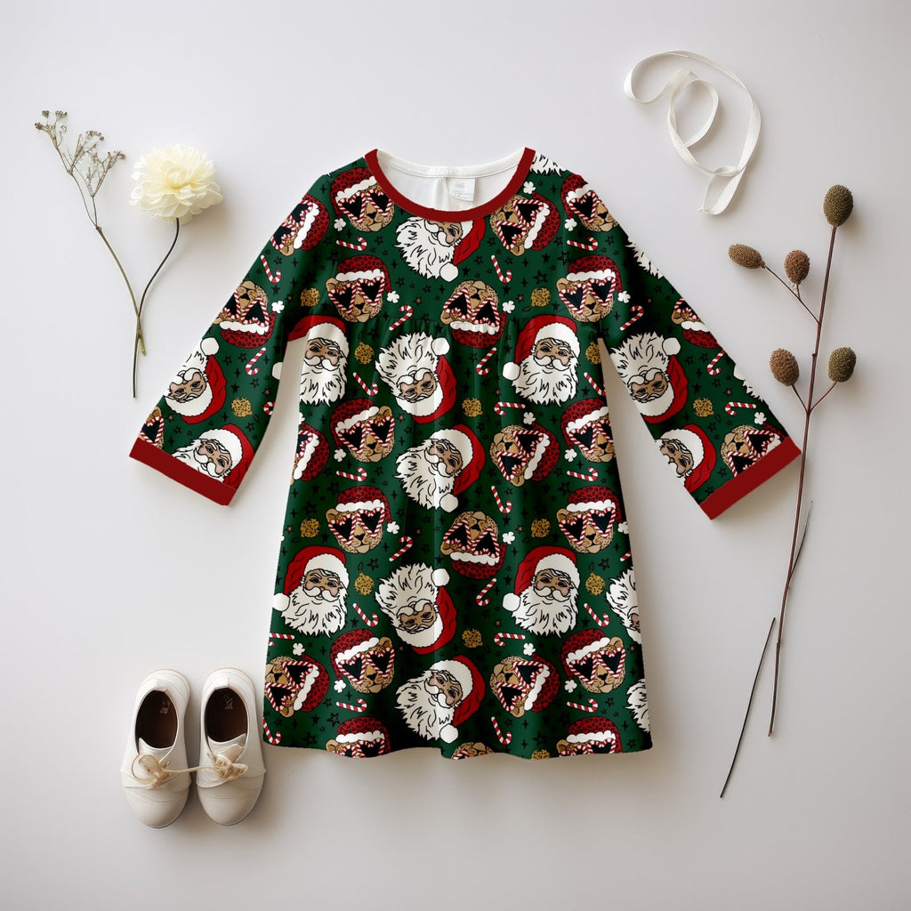 Wild Christmas Long Sleeve Dress - Charley's Wild World